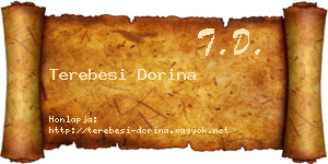 Terebesi Dorina névjegykártya